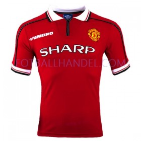 Herre Fotballdrakter Manchester United Hjemme Retro 1998-1999 Kortermet